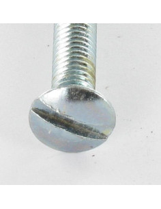 Vis métaux Tête fraisée bombée TFB Fendue M4X16 Acier zingué 2