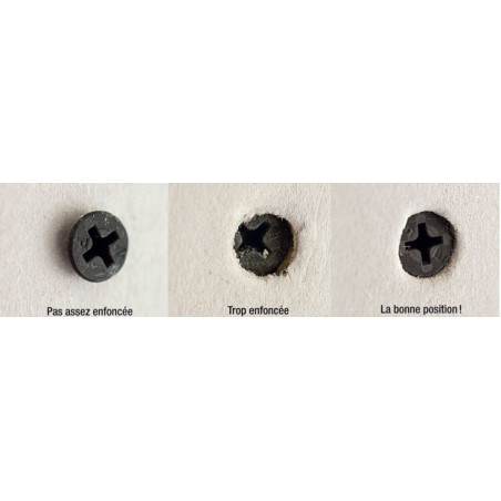 Vis pour plaque de plâtre Vis TTPC 3.5X25 Acier phosphate