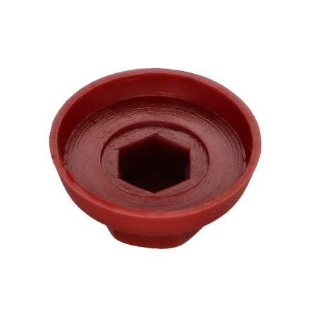 1 x Capuchon Tête hexagonale TH Polyéthylène RAL3011 rouge brun pour vis autoperceuse ou tole de diam 6.3