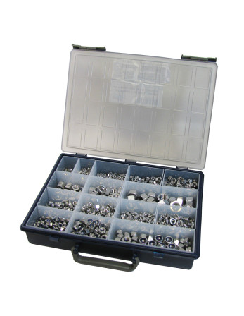 Assortiment de 1140 Ecrou Hexagonal HU /FREIN/BORGNE/OREILLE Inox A2
