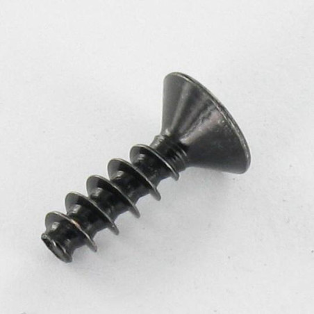 1 x Vis pvc Tête fraisée Pozi 3X12 Acier zingué noir microvis