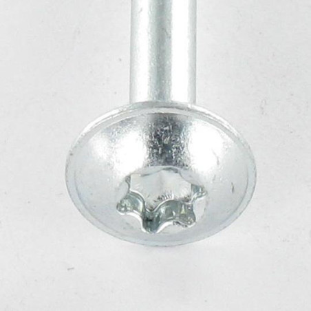 1 x VBA Vis bois agglo Poelier 6X90 Filetée sur 50 TORX T30 Acier zingué 200 Heures brouillard salin sans rouille rouge