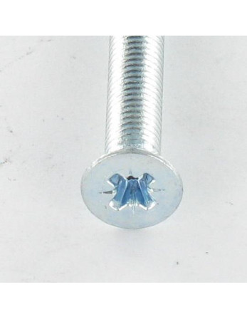 Vis métaux Tête fraisée Pozi N°3 M6X10 Acier zingué