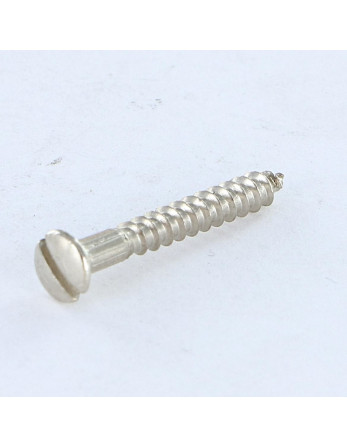 Vis bois Tête fraisée bombée TFB Fendue 2.5X20 Acier nickelé microvis