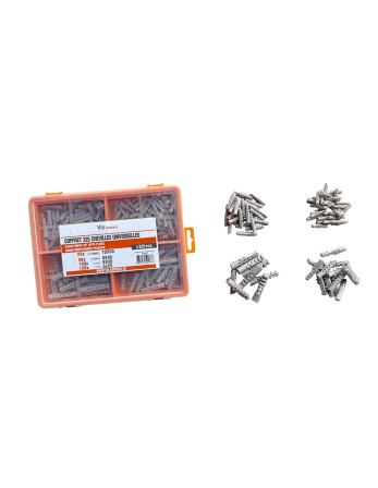 Assortiment de 325 Cheville UNIVERSELLES