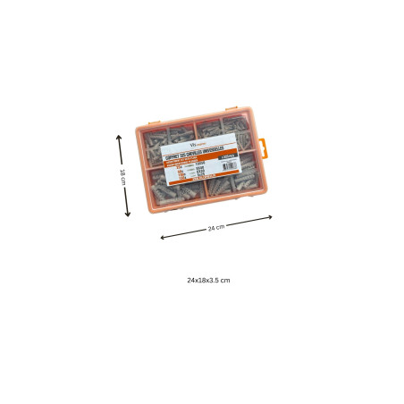1 x Assortiment de 325 Cheville UNIVERSELLES