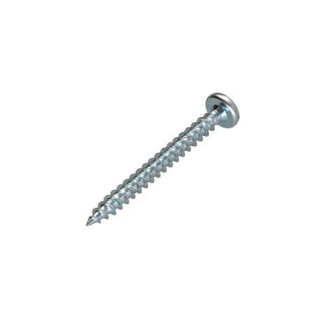 1 x VBA Vis bois agglo Tête ronde TR Pozi N°2 3.5X30 Acier zingué