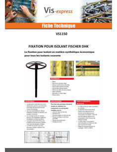 Fixation Fischer Pour ISOLANT DHK 160 2