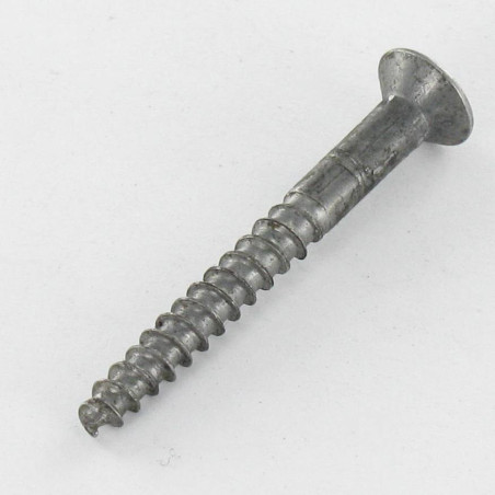 1 x Vis bois Tête fraisée bombée TFB Pozi N°2 4X35 Acier brut