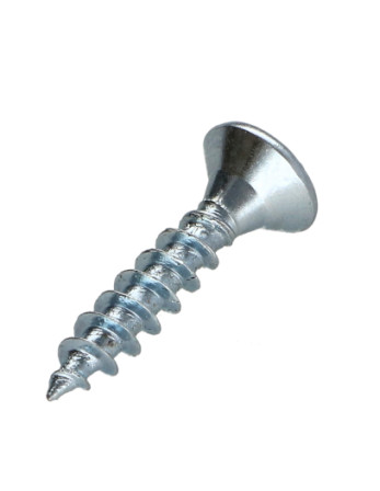 VBA Vis bois agglo Tête fraisée Pozi N°2 3.5X15 Filetage total Acier zingué