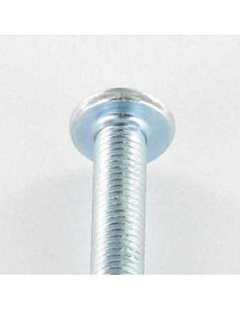 Vis métaux Tête Bombée Large Pozi N°3 / Fendue M6X16 Acier zingué