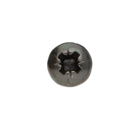 1 x VBA Vis bois agglo Tête ronde TR Pozi N°2 4X15 Acier zingué noir