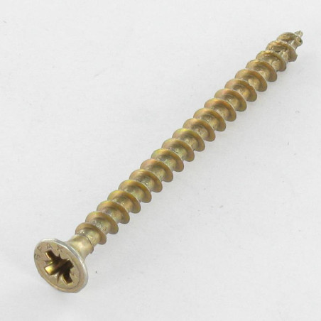 1 x Vis Spax Tête fraisée Pozi N°3 6X80 Diamètre de tête: 11.6 Filetage total Bichromaté