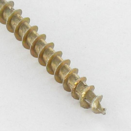 1 x Vis Spax Tête fraisée Pozi N°3 6X80 Diamètre de tête: 11.6 Filetage total Bichromaté