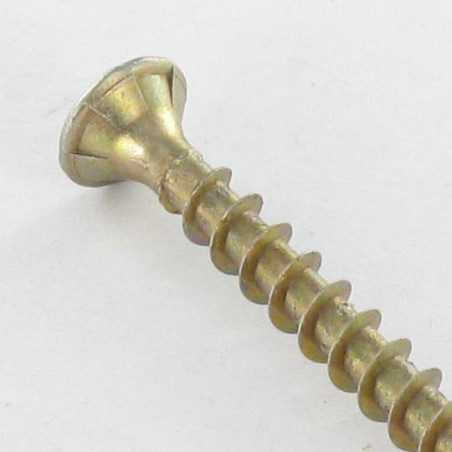 1 x Vis Spax Tête fraisée Pozi N°3 6X80 Diamètre de tête: 11.6 Filetage total Bichromaté