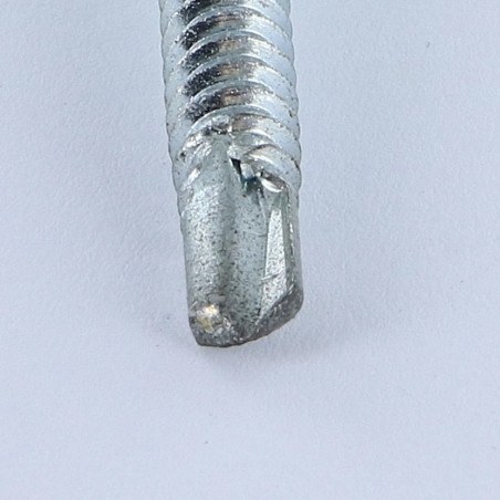 1 x Vis autoperceuse Tête hexagonale TH 6.3X75 Filet tôle Acier zingué LAQ RAL7016 gris anthracite