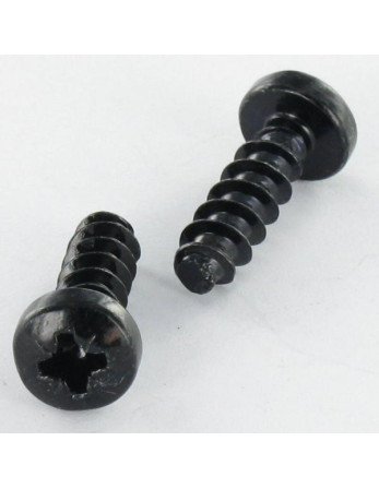 Vis pvc Tête cylindrique bombée TCB Pozi N°2 5X16 Acier zingué noir