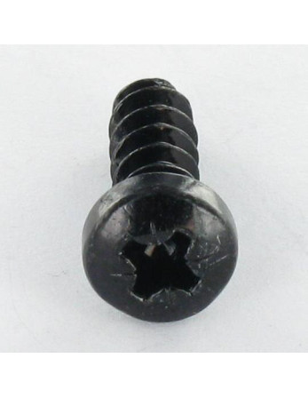 Vis pvc Tête cylindrique bombée TCB Pozi N°2 5X16 Acier zingué noir