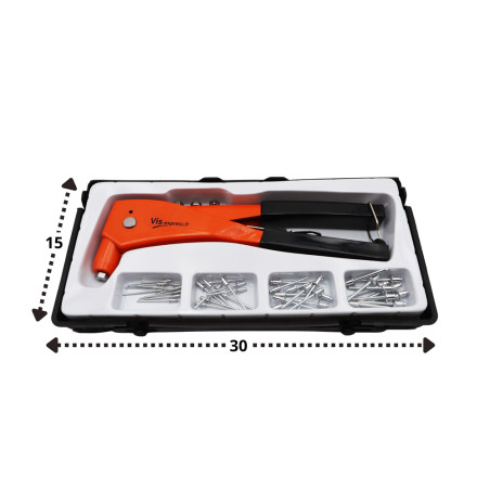 1 x Assortiment de pince à riveter Avec Rivets