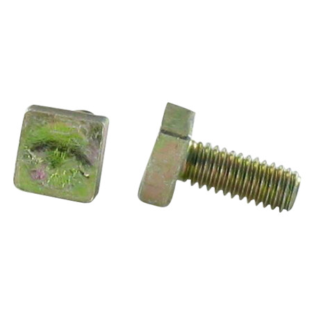 1 x Vis métaux Tête carrée 4X10 Acier zingué Tête 2.80 MAX