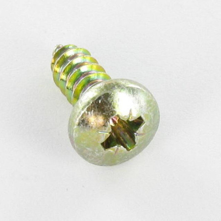 1 x Vis tôle tête cylindrique bombée large Pozi 3.5X9.5 Bichromaté