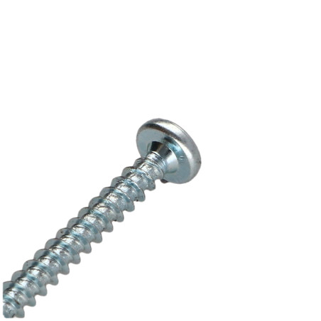 1 x VBA Vis bois agglo Tête ronde TR Pozi N°2 4.5X45 Acier zingué