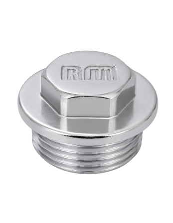Bouchon mâle Figure 290 15x21 (1/2") Laiton chrome