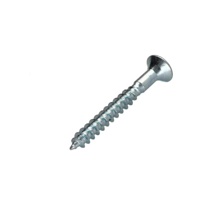 1 x VBA Vis bois agglo Tête fraisée Pozi N°2 4.5X35 Percée Acier zingué