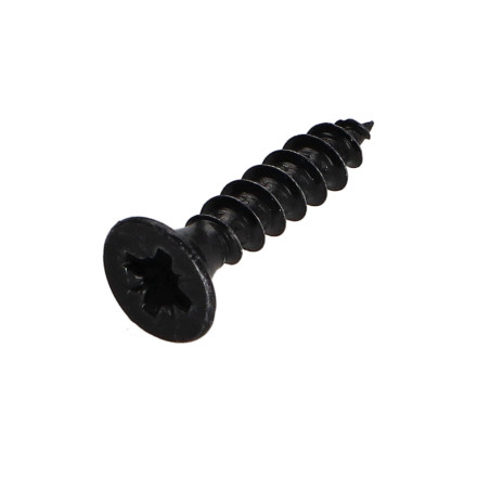 1 x VBA Vis bois agglo Tête fraisée Pozi N°2 4X25 Filetage total Acier zingué noir