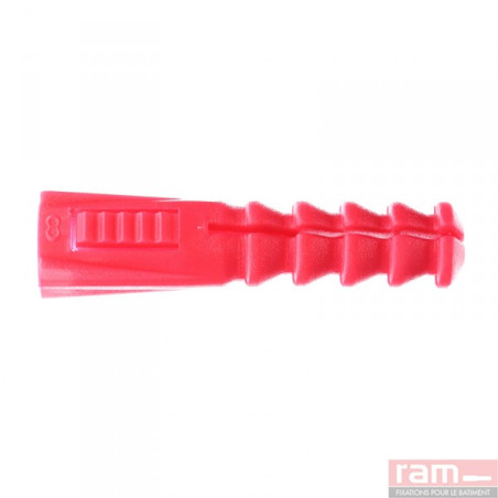 1 x Cheville POLYETHYLENE RAM R 8X39 Sans collerette