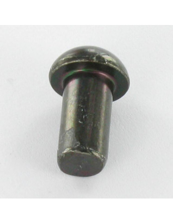 Rivet à frapper Tête ronde TR 6X12 Acier zingué noir