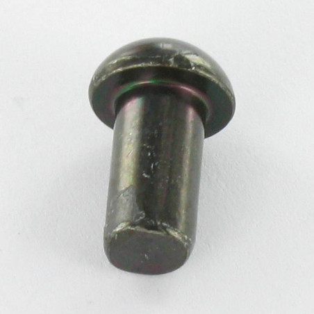 1 x Rivet à frapper Tête ronde TR 6X12 Acier zingué noir