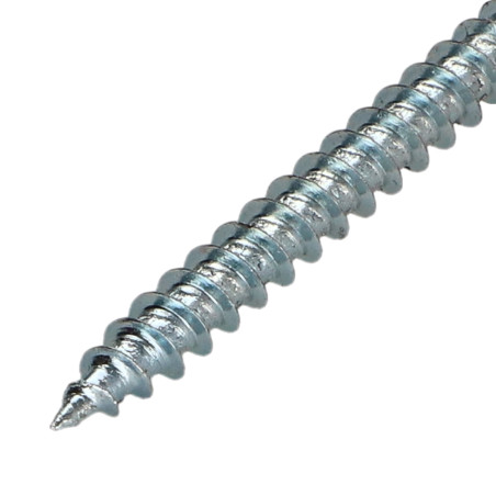 1 x VBA Vis bois agglo Tête ronde TR Pozi N°2 4.5X40 Acier zingué