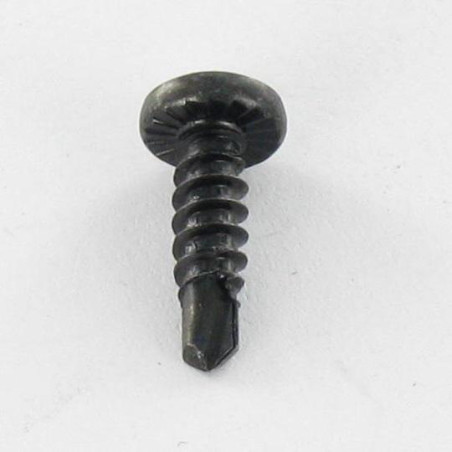 1 x Vis autoperceuse Tête cylindrique bombée TCB Phillips 3.5X13 Filet tôle Acier zingué noir