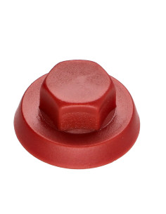 Capuchon Tête hexagonale TH Polyéthylène RAL3009 rouge...