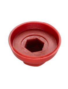 Capuchon Tête hexagonale TH Polyéthylène RAL3009 rouge... 2