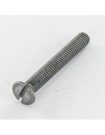 Vis métaux Tête fraisée bombée TFB Fendue M4X65 Acier brut