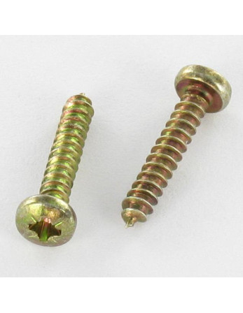 Vis tôle tête cylindrique bombée large Pozi 4.8X13 Bichromaté