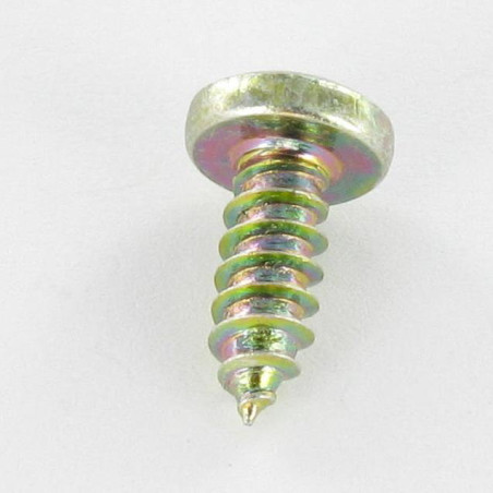 1 x Vis tôle tête cylindrique bombée large Pozi 4.8X13 Bichromaté