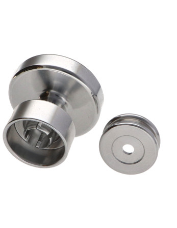 Patère décoratif Aluminium avec fixation multi-matériaux L'ATTACHANTE