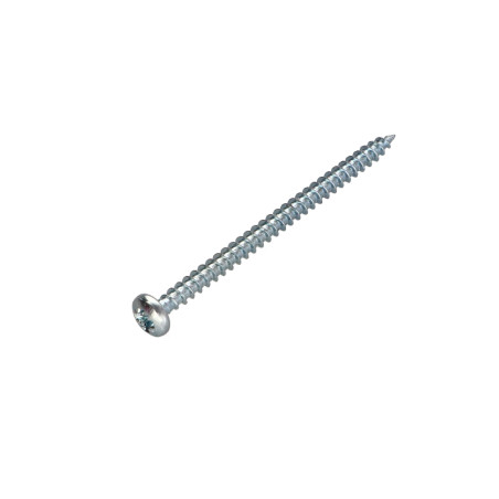 1 x VBA Vis bois agglo Tête ronde TR Pozi N°2 4.5X60 Acier zingué