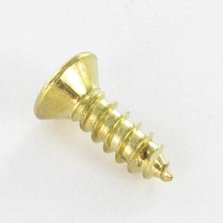 1 x Vis tôle Tête fraisée Pozi 3.9X13 Acier laitonne