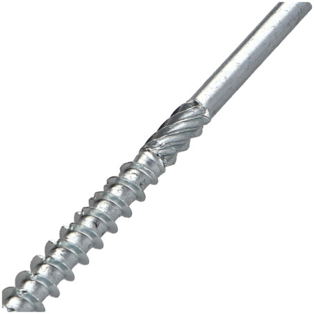 1 x Vis bois TEKOR Tête fraisée Cranté 5X100 Filetée sur 60 TORX T25 Acier zingué Pointe antifendage type 17