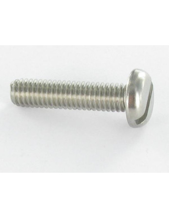 Vis métaux Tête cylindrique large TCL Fendue M6X16 Acier chrome