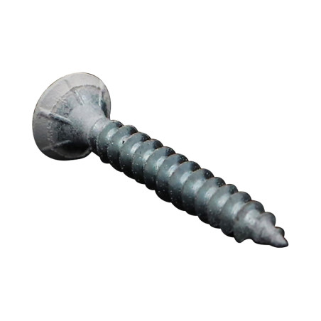 1 x Vis bois TEKOR Tête fraisée Cranté 5X40 TORX T25 Pointe antifendage type 17 SABLE RAL9016 blanc signalisation