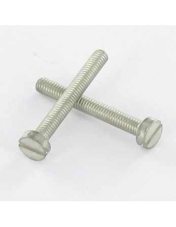 Vis métaux Laiton duclanisé Tête cylindrique large TCL Fendue M2.5X4 microvis