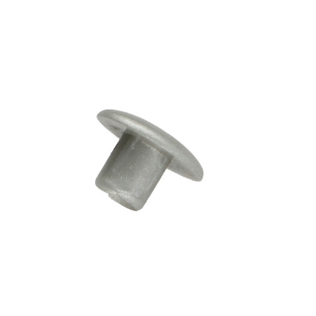 1 x Cache Trou 12/5.5 Longueur 5.6 Aluminium RAL9006 aluminium blanc
