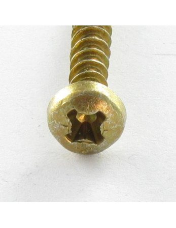 VBA3 Tête ronde TR Pozi 4X30 Bichromaté