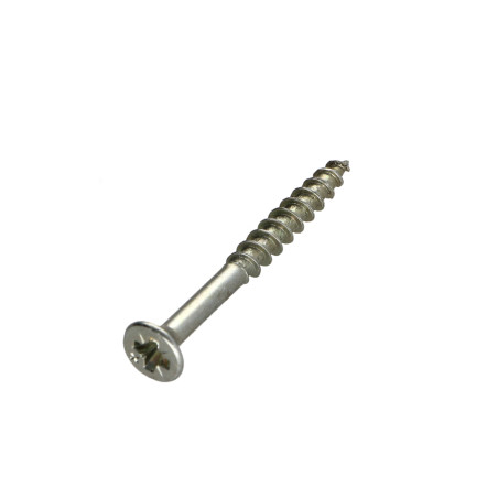1 x VBA3 Tête fraisée Pozi 3.5X35 Filetage partiel Bichromaté