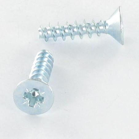 1 x Vis pvc Tête fraisée Pozi 3.5X12 Acier zingué